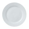 Better Homes & Gardens Anniston Porcelain Round-Shaped Dinner Plate, white, ceramic plate
