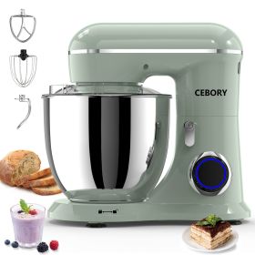 3-IN-1 Electric Stand Mixer, 660W 10-Speed With Pulse Button, Attachments include 6.5QT Bowl, Dough Hook, Beater, Whisk for Most Home Cooks, Morandi G