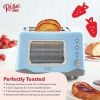Rise by Dash Clear View Window 2-Slice Toaster Blue - Defrost, Reheat, Bagel, Auto Shut off, New