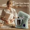 3-IN-1 Electric Stand Mixer, 660W 10-Speed With Pulse Button, Attachments include 6.5QT Bowl, Dough Hook, Beater, Whisk for Most Home Cooks, Morandi G