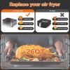 Geek Chef 6 Slice 26QT/26L Air Fryer Fry Oil-Free, Extra Large Toaster Oven Combo, Air Fryer Oven, Roast, Bake, Broil,Convection Countertop Oven, Acce