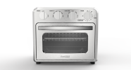 Geek Chef Air Fryer Toaster Oven Combo, 4 Slice Toaster Convection Oven Warm, Broil, Toast, Bake, Oil-Free, Accessories Included, Stainless Steel, Sil