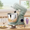 3-IN-1 Electric Stand Mixer, 660W 10-Speed With Pulse Button, Attachments include 6.5QT Bowl, Dough Hook, Beater, Whisk for Most Home Cooks, Morandi G