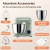 3-IN-1 Electric Stand Mixer, 660W 10-Speed With Pulse Button, Attachments include 6.5QT Bowl, Dough Hook, Beater, Whisk for Most Home Cooks, Morandi G