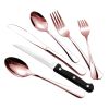 48-Piece Silverware Set Stainless Steel Flatware Cutlery Set Tableware Eating Utensils for 8 with Knife Fork Spoon Dishwasher Safe for Home Kitchen Re